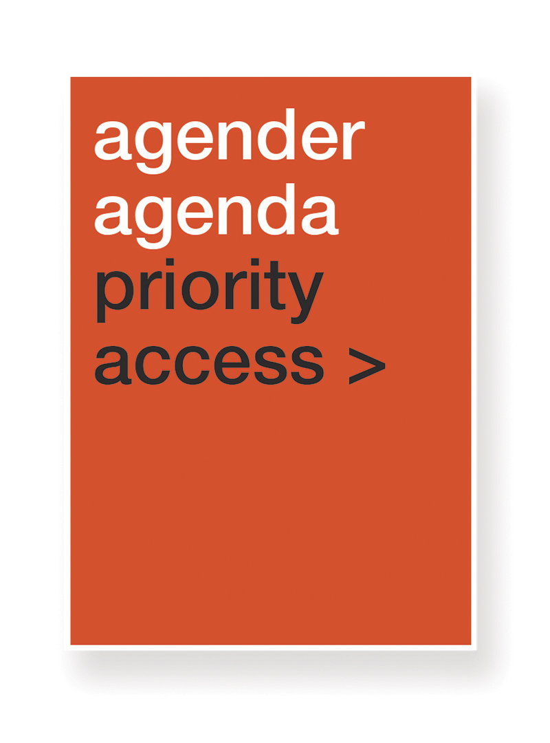 Agenda Series : Agender Agenda